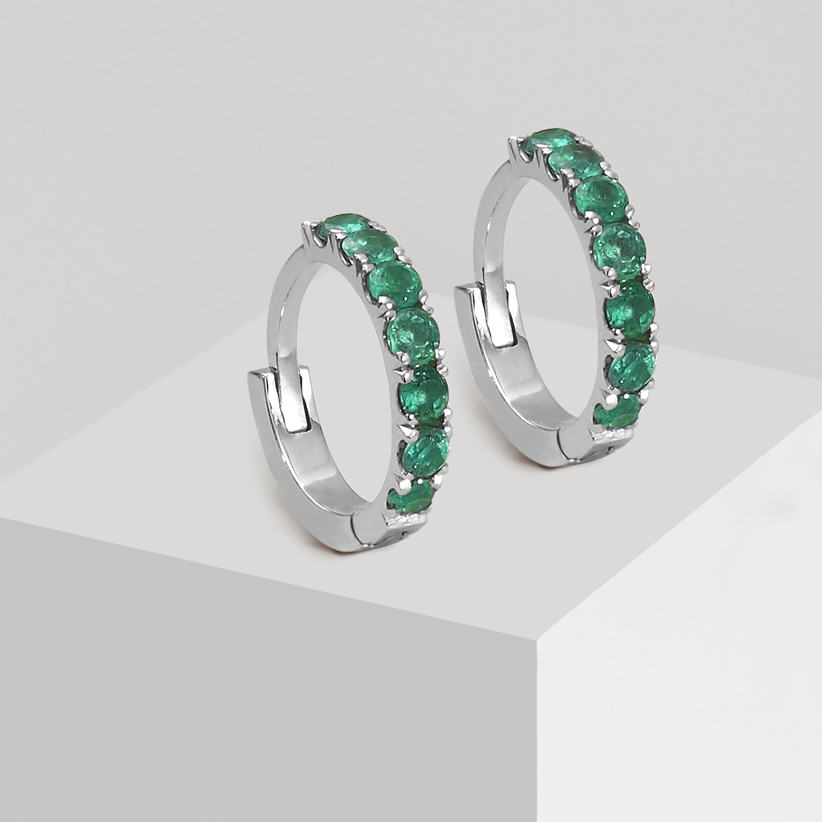 Emerald Hoops