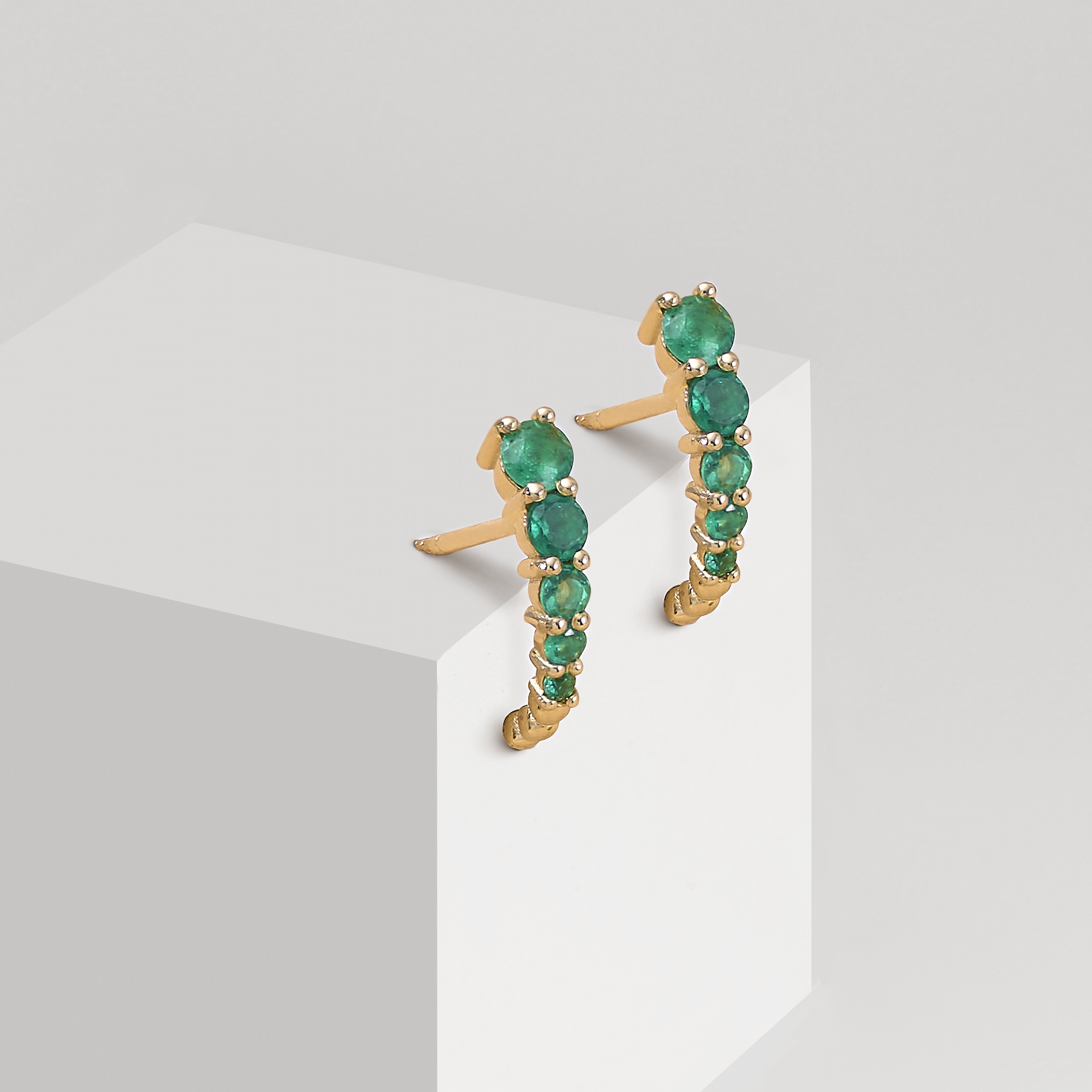 GREEN MOON EARRING